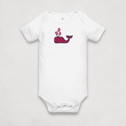 Grey Heather Bitcoin Whale Bitcoin Onesie for Infants by lil'B