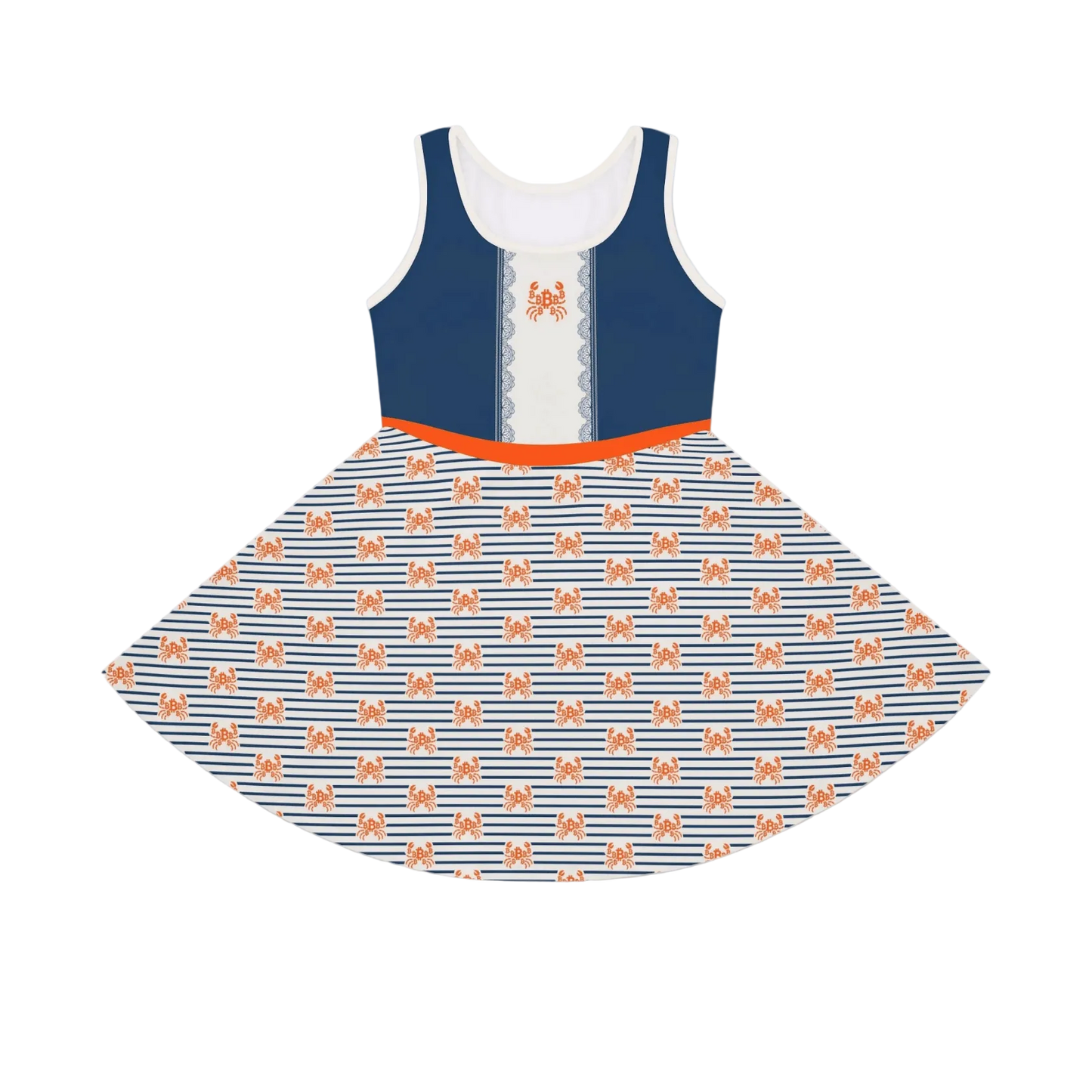 front of the Crab B Girls Bitcoin Dress by lil'B at The Orange Habit