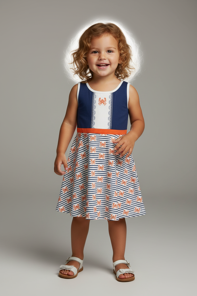 Crab 'B': Nautical Sundress | Toddlers & Kids