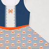 Close up of the Crab B Girls Bitcoin Dress by lil'B at The Orange Habit