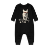 Black Bitcoin Bodysuit for Infants by the Hodl Dog Frenchie Collection by lil'B