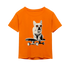 front of the HODL Dog Orange Kids Tee by lil&