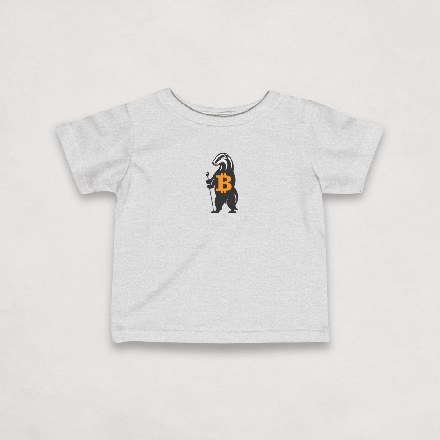 Heather Grey Bitcoin Tee for Infants - Honey Badger Collection by lil'B