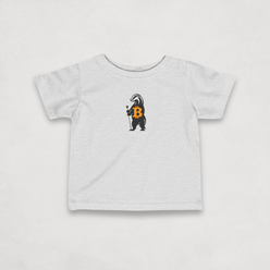 Heather Grey Bitcoin Tee for Infants - Honey Badger Collection by lil'B