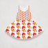 front of the I heart Satoshi Girls Bitcoin Dress by lil&