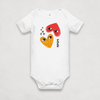 Grey I Heart Satoshi Bitcoin Onesie for Infants by lil'B