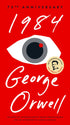 1984 book cover by George Orwell – classic dystopian novel about surveillance, propaganda, and totalitarian control.