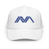 Manna Bitcoin white foam trucker hat at SVRN Society