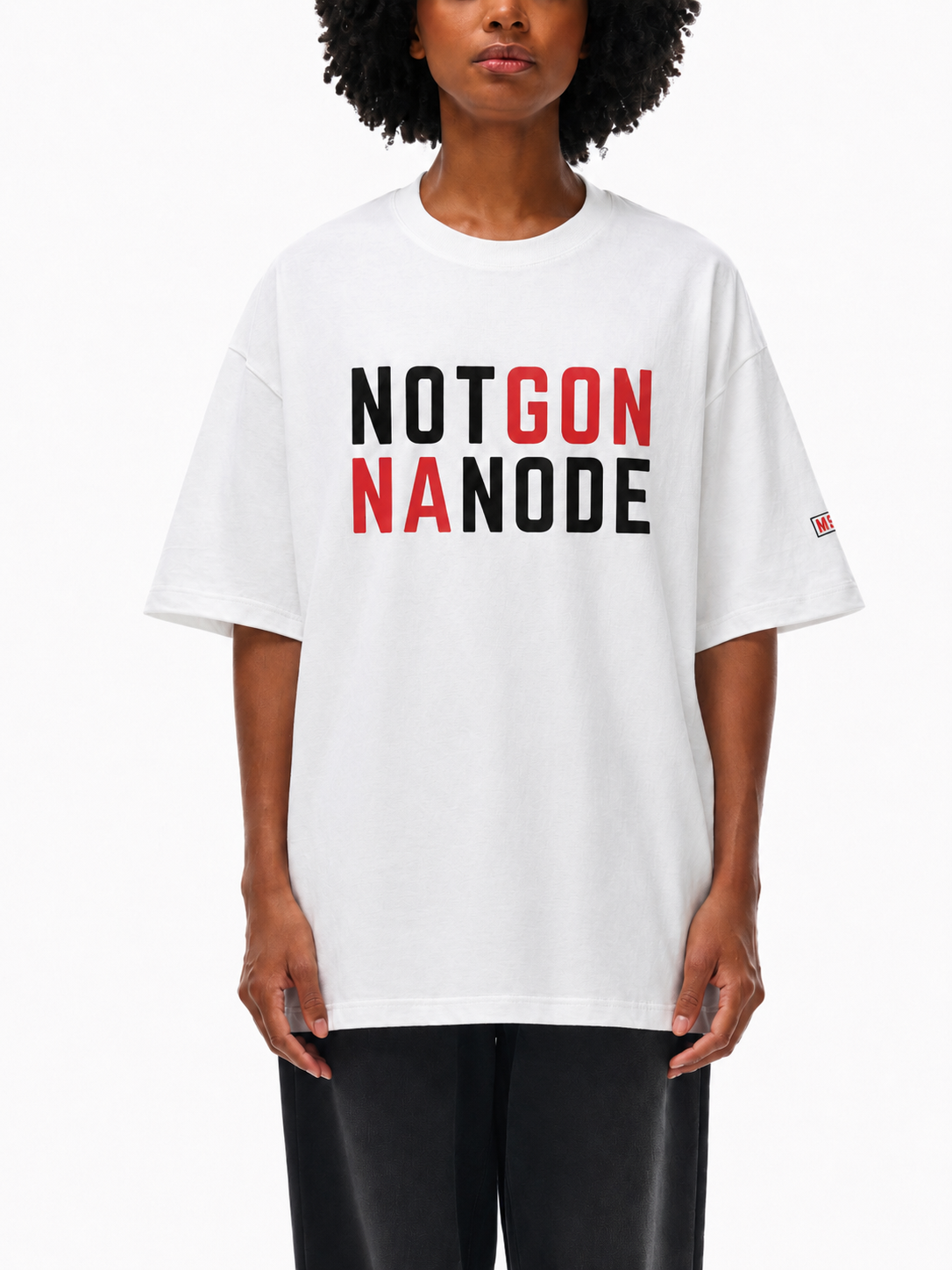 Not Gonna Node: Loose Drop Shoulder T-Shirt