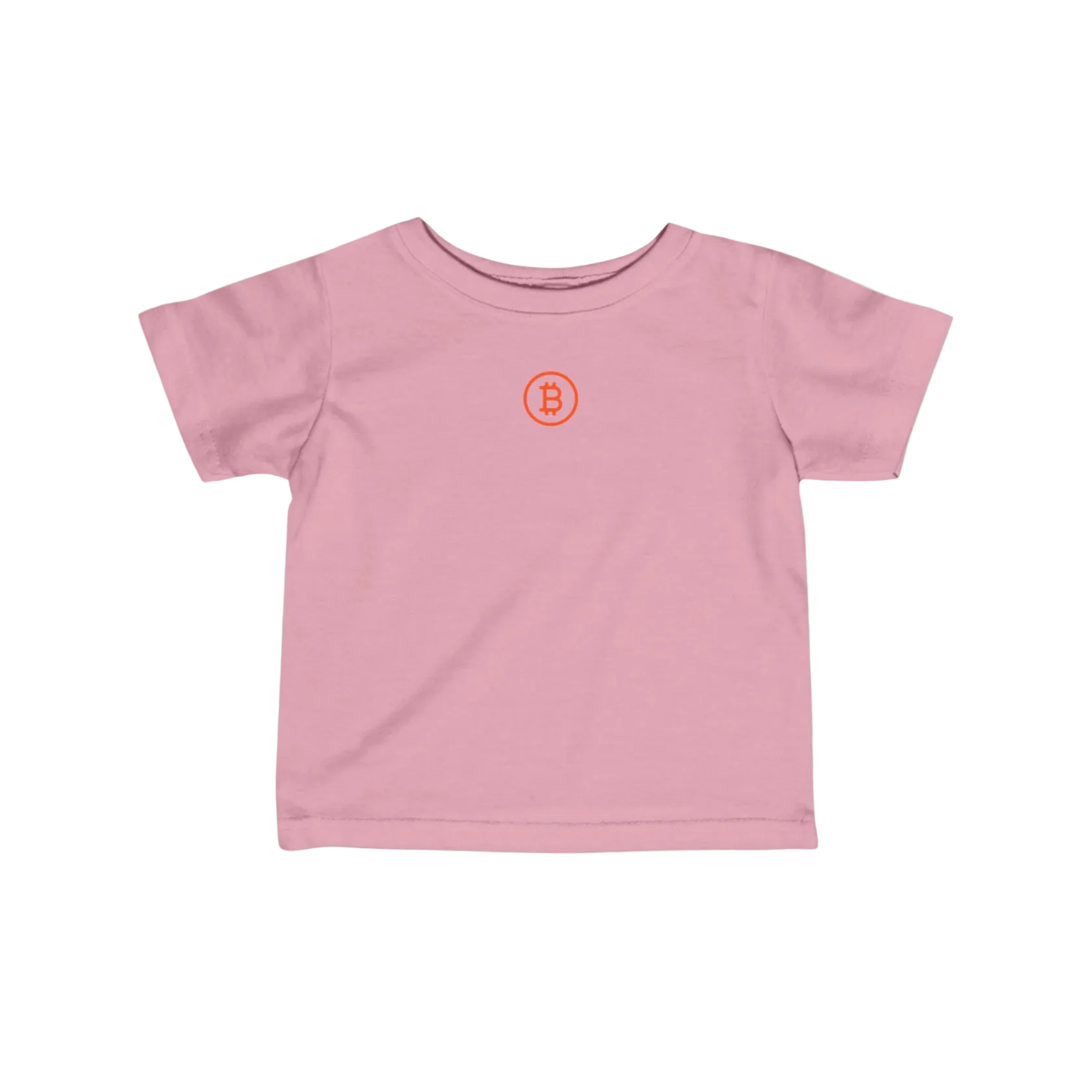Pink Bitcoin Tee for Infants by lil'B from the Branded Collection