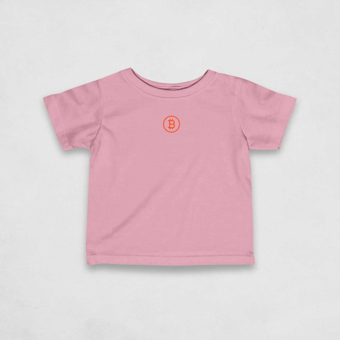 Pink Bitcoin Tee for Infants by lil'B from the Branded Collection