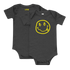 Grey Satoshi Smiles Bitcoin Onesie for Infants by lil&