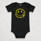 Grey Satoshi Smiles Bitcoin Onesie for Infants by lil'B