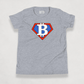 Heather Bitcoin Tee for kids from the Super B Collection by li'B