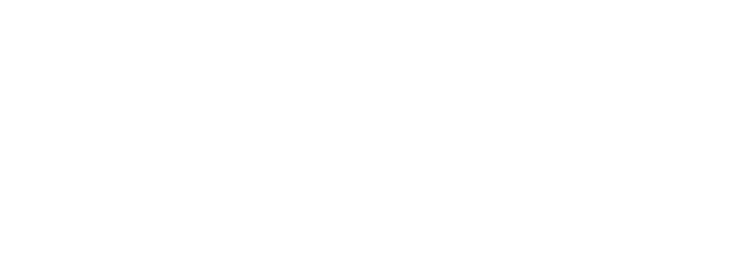 SVRN Society faith and freedom clothing white logo on a transparent background