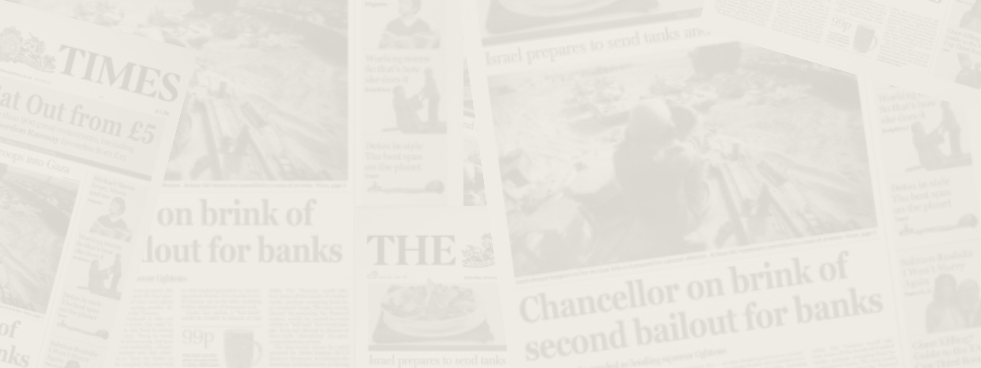 Get the look - shop outfits at SVRN Society banner image of chancellor on the brink of second bailout for banks.