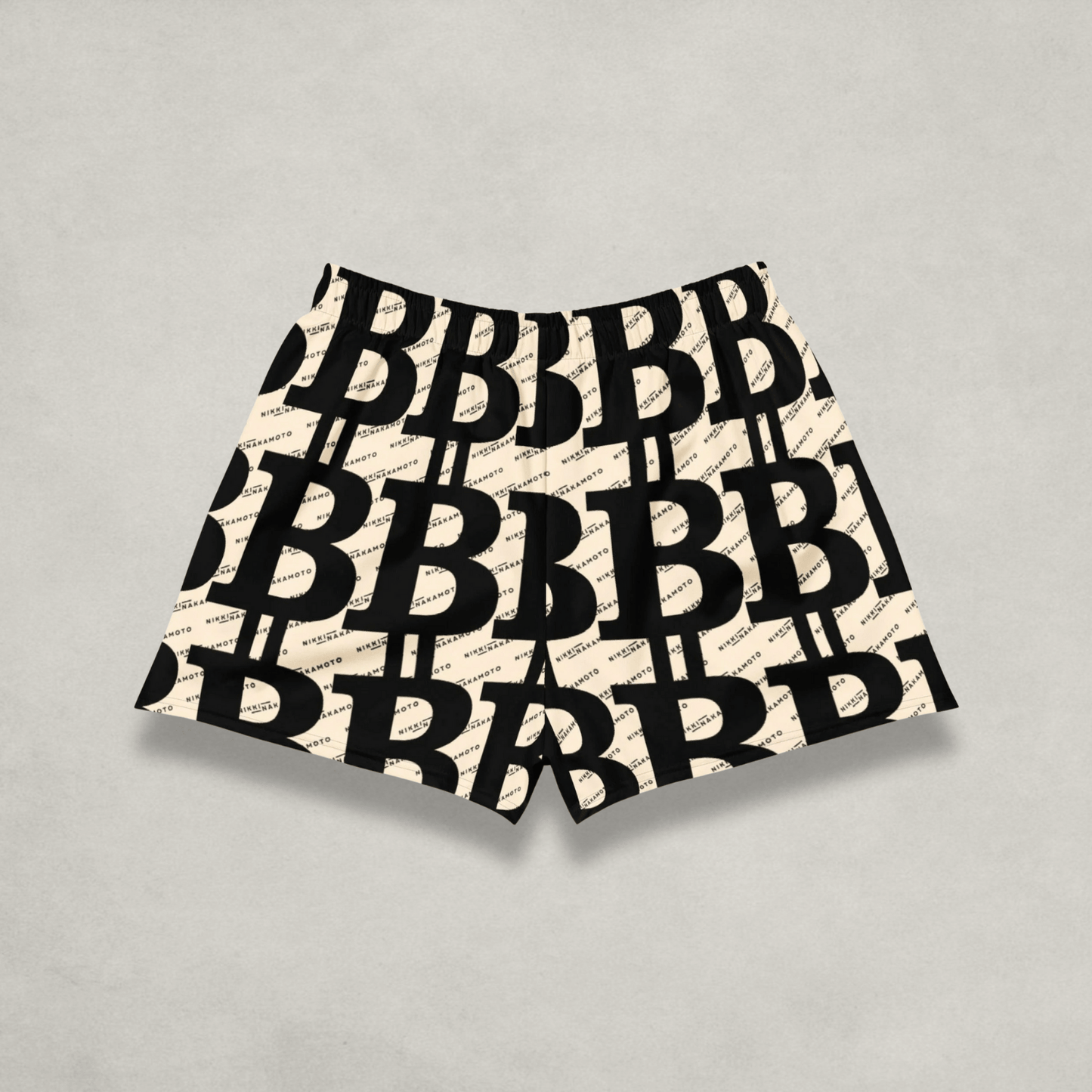 Back of the Womens Bitcoin Shorts from The B Collection by Nikki Nakamoto