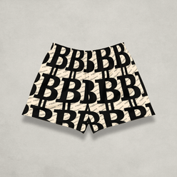 Back of the Womens Bitcoin Shorts from The B Collection by Nikki Nakamoto