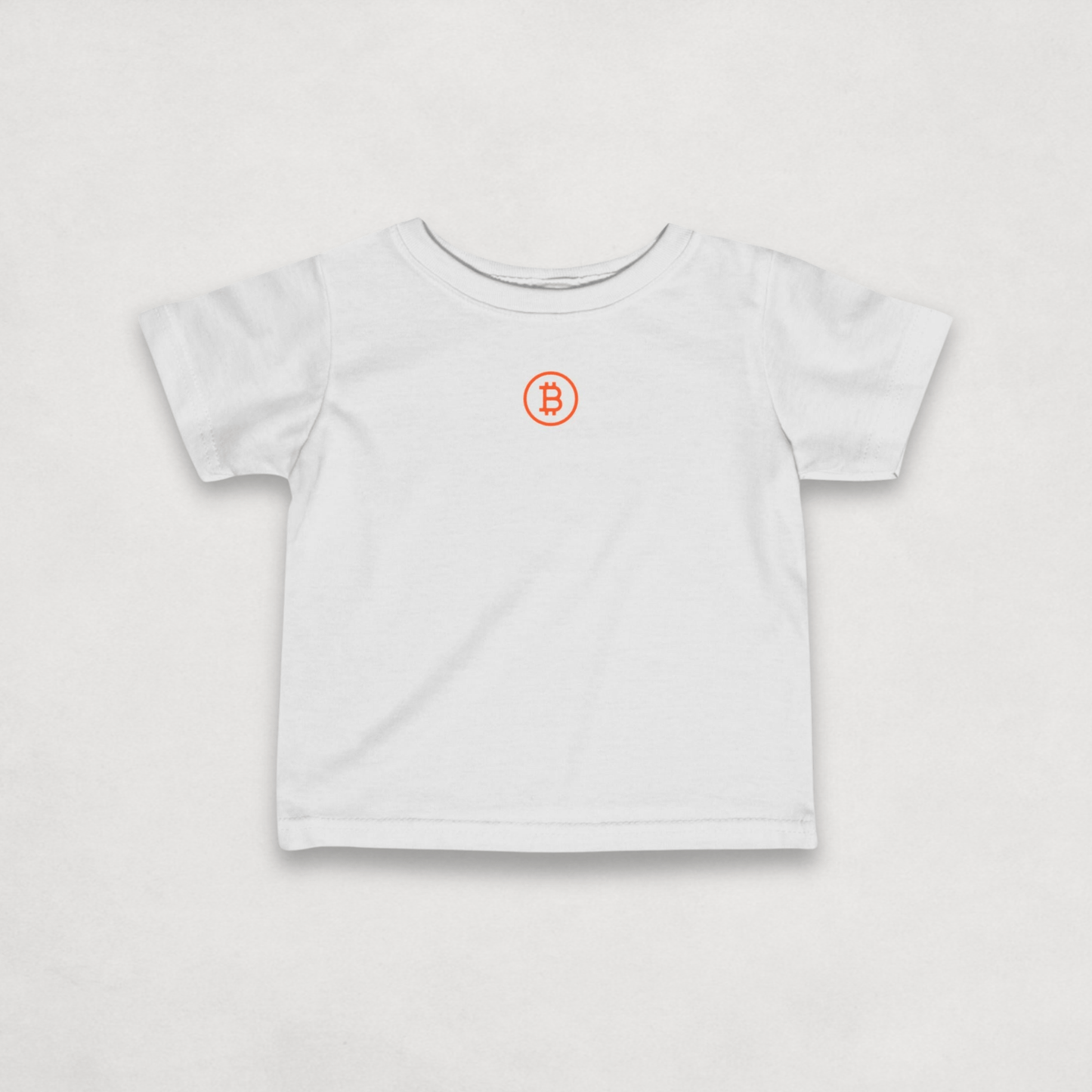 White Bitcoin Tee for Infants from the Branded Collection by lil'B