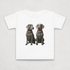 White Bitcoin Tee for Infants from the Hodl Dog Weimaraner Collection by lil&