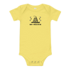 Yellow Don't Tread On Me Bitcoin Onesie for Infants by lil'B
