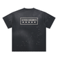 Nakamoto: Hand-Frayed Sunfade Paint Splatter T-Shirt