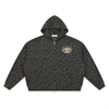 Captivated: Leopard Print Waffle Full Zip Hoodie