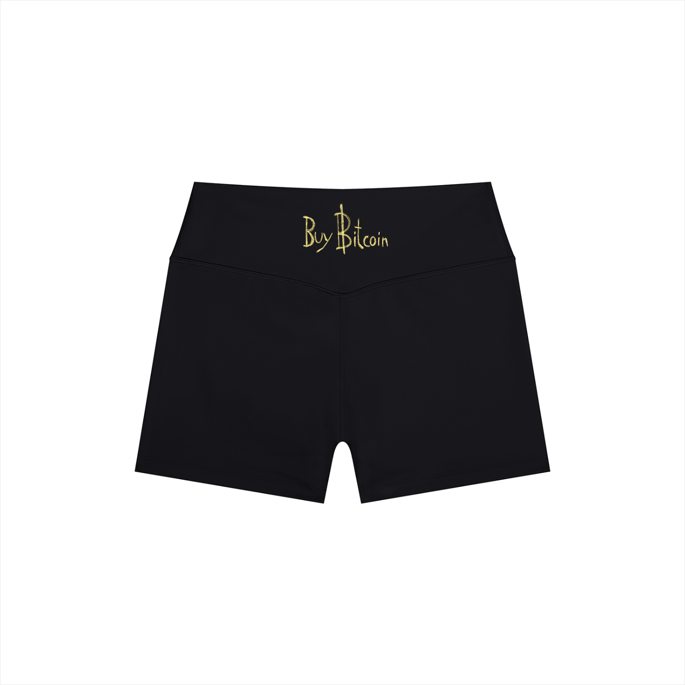 Buy Bitcoin: High Rise Yoga Shorts