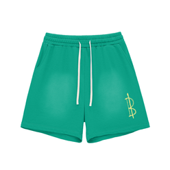 Bitcoin Notepad: Sun Fade Raw Edge Cotton Shorts