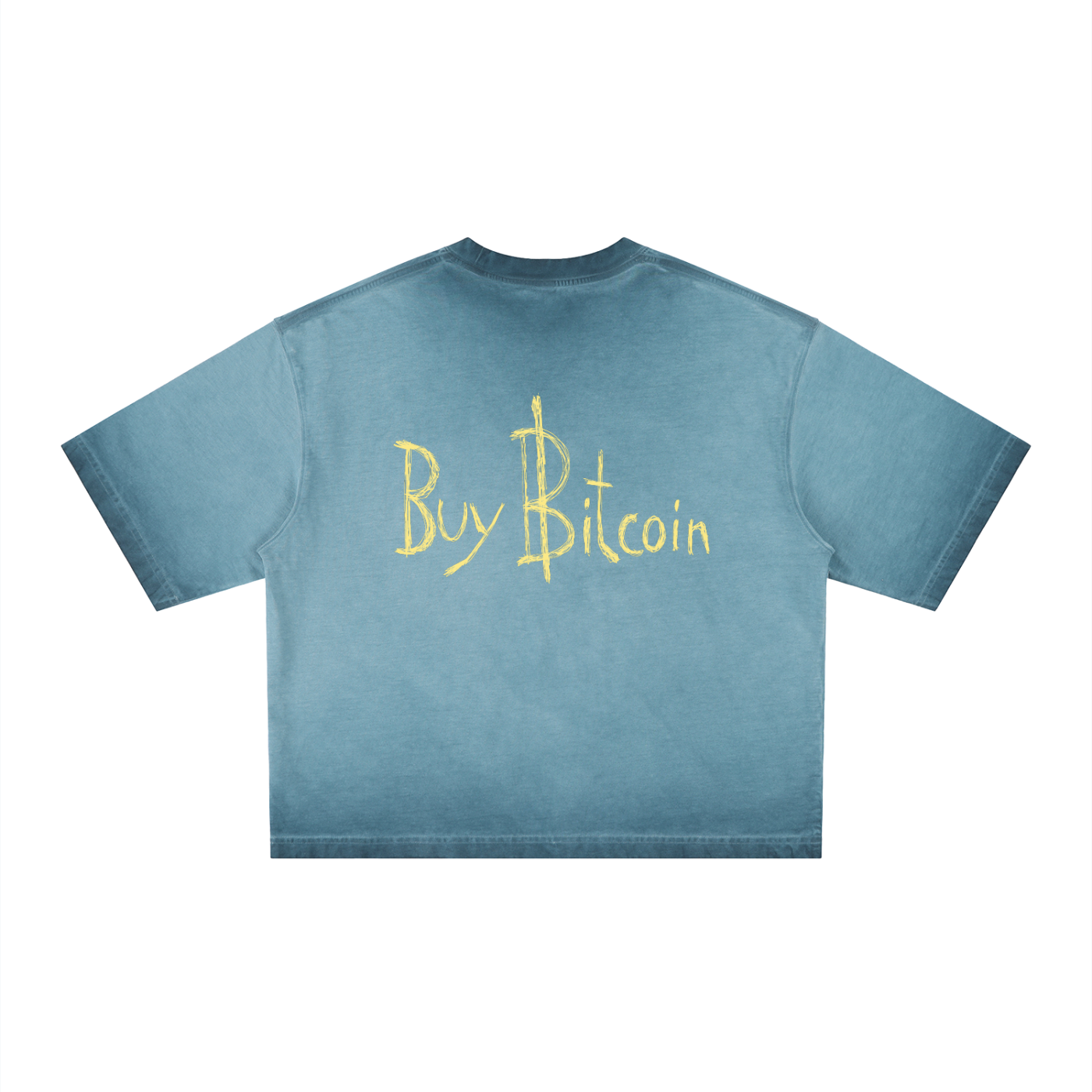 Buy Bitcoin: Reverse Dyed Boxy T-Shirt