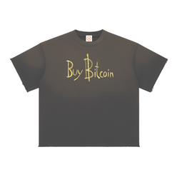 Bitcoin Notepad: Sun Fade Raw Edge T-Shirt