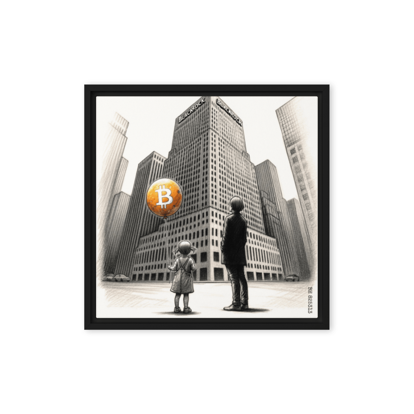 Bitcoin Art The Unknown - The Orange Habit