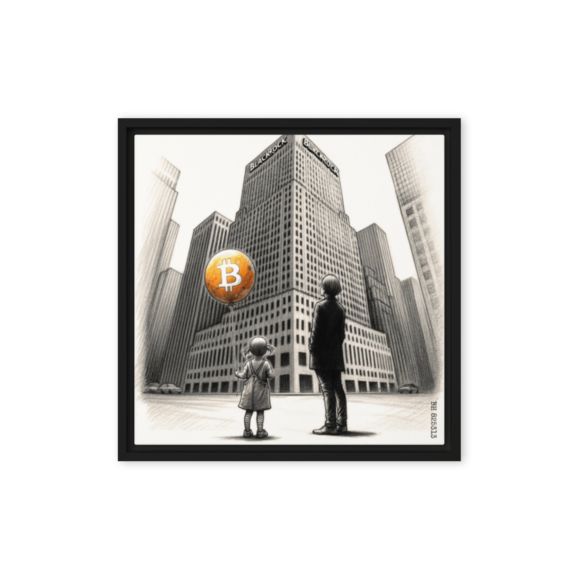 Bitcoin Art The Unknown - The Orange Habit