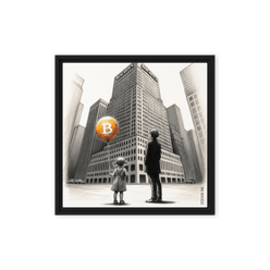 Bitcoin Art The Unknown - The Orange Habit