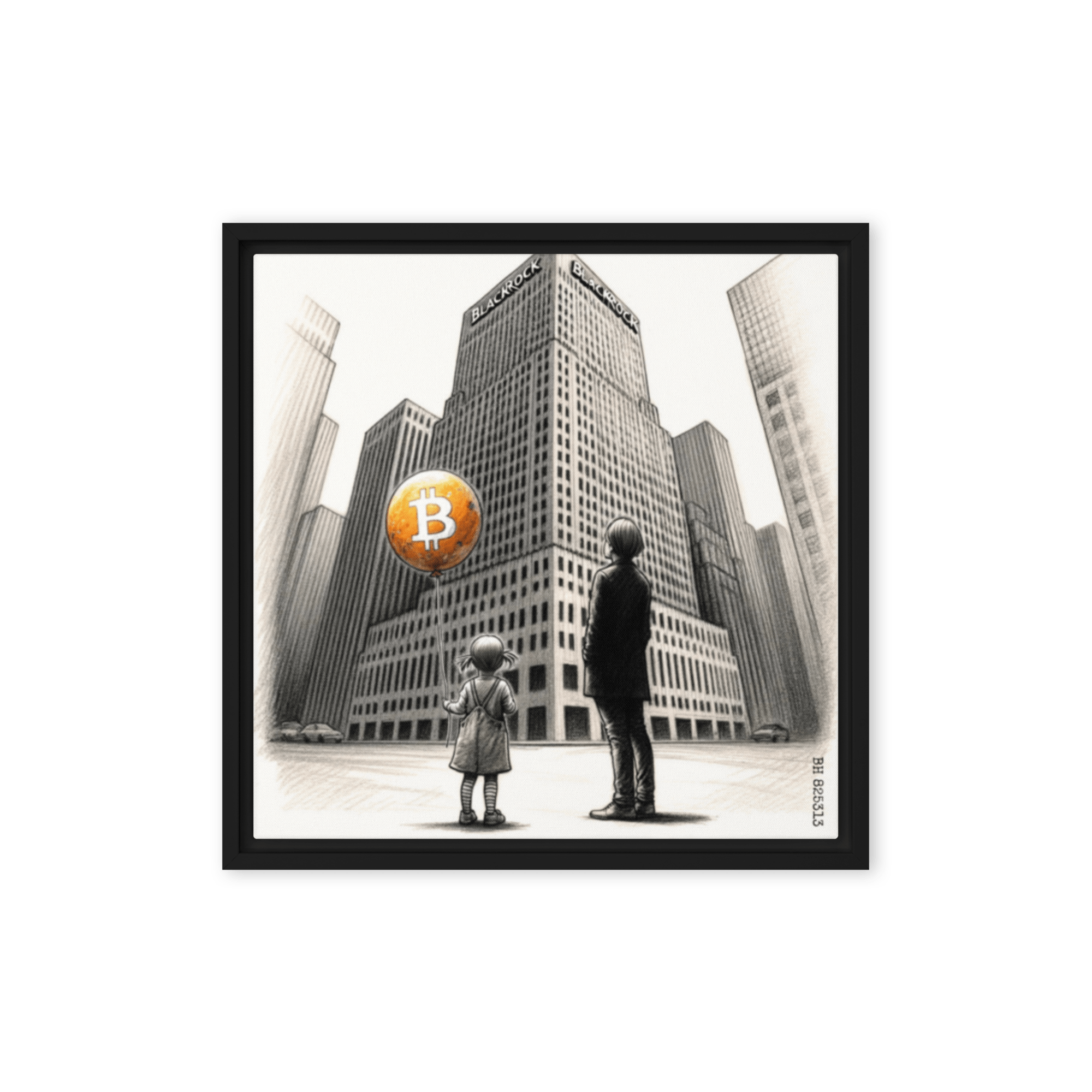 Bitcoin Art The Unknown - The Orange Habit