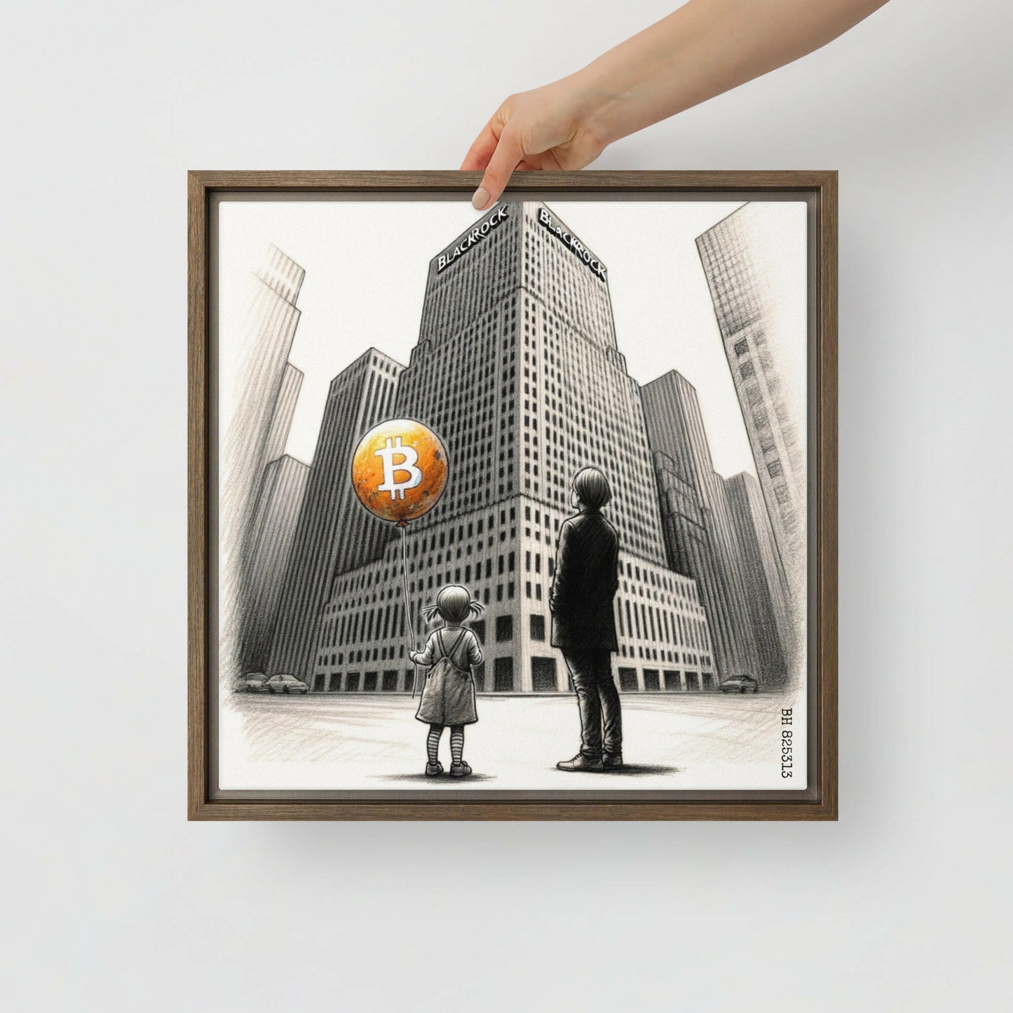 Bitcoin Art The Unknown - The Orange Habit