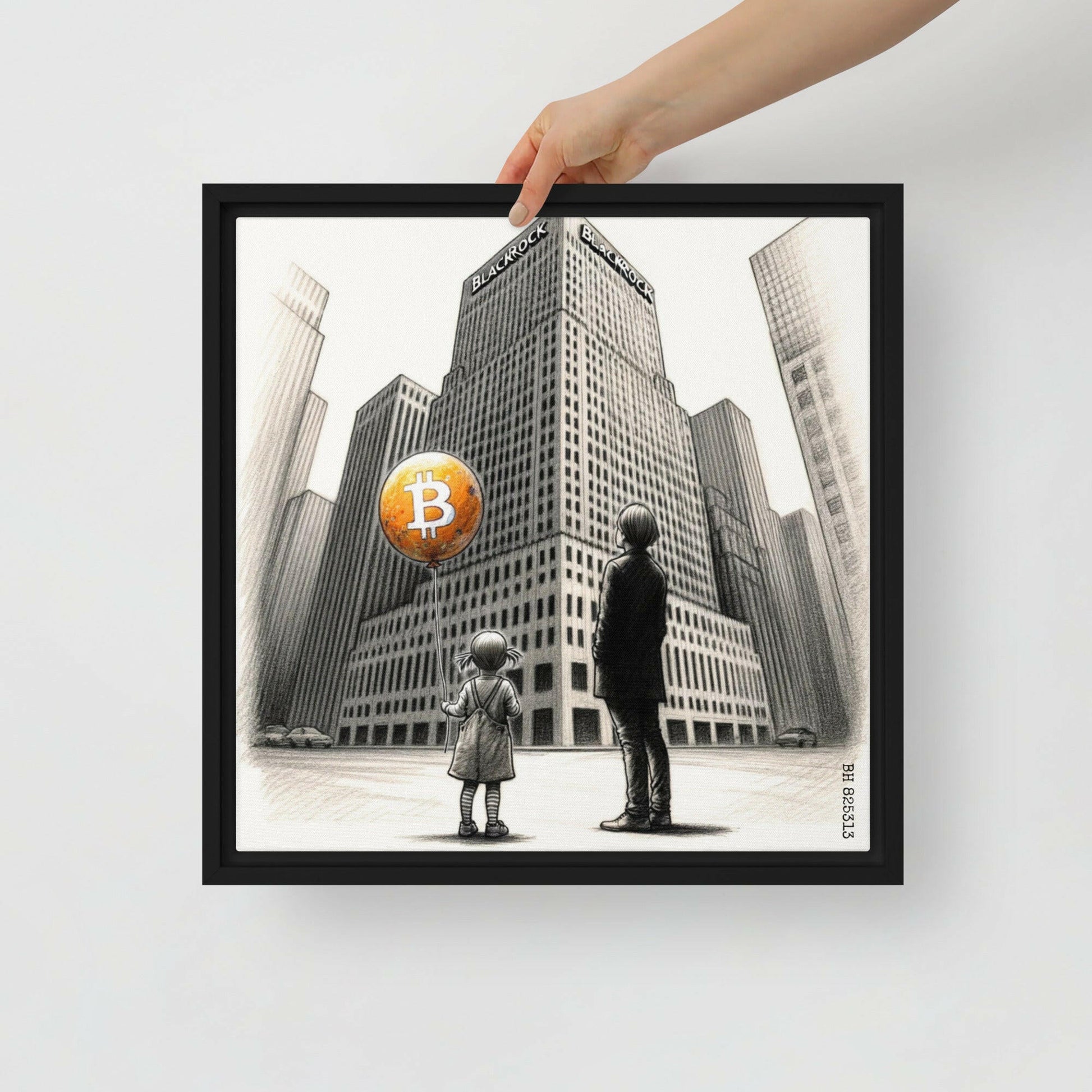 Bitcoin Art / The Unknown - Orange Habit Home - The Orange Habit