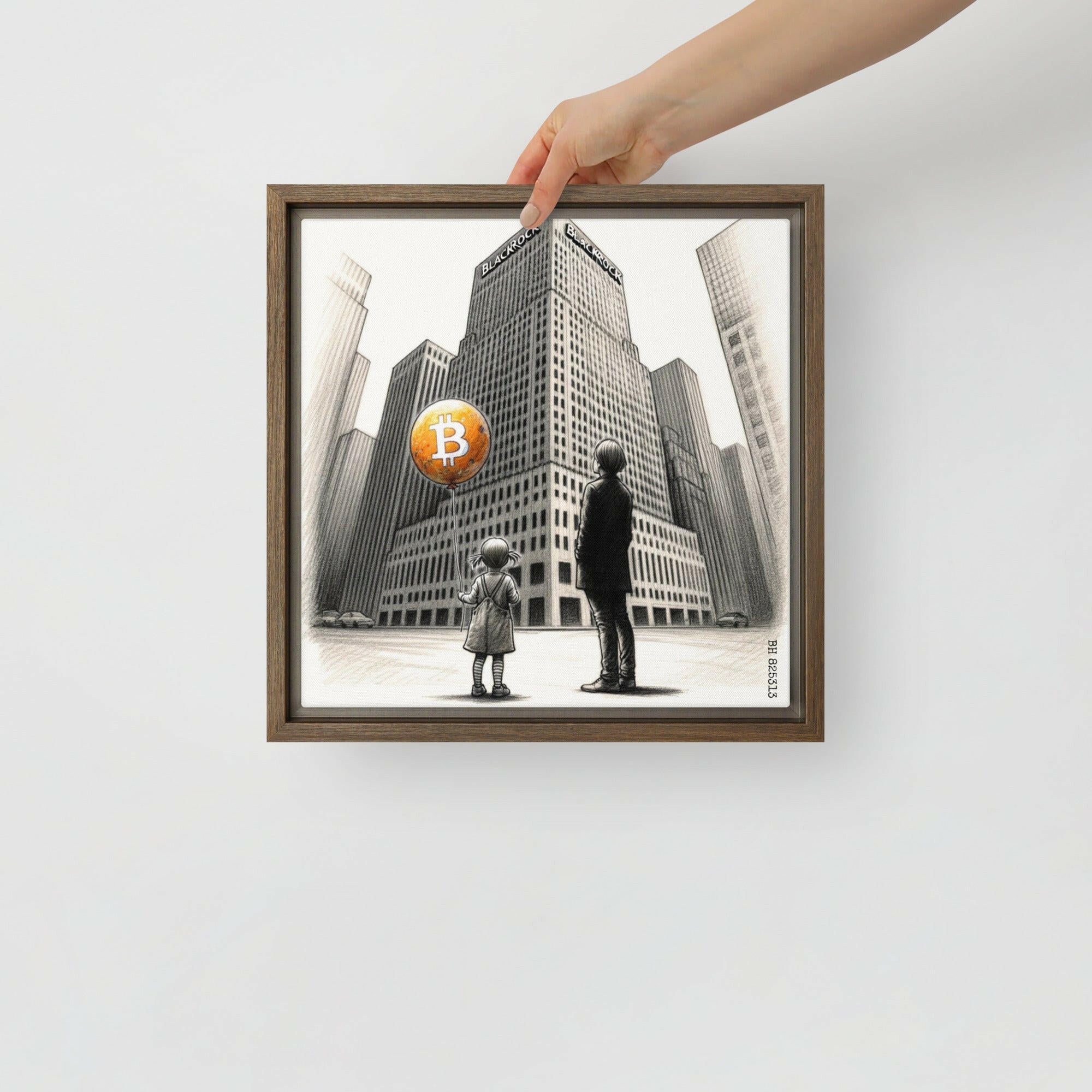 Bitcoin Art / The Unknown - Orange Habit Home - The Orange Habit