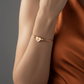 Bitcoin B: Bitcoin Heart Bracelet – 18K Gold PVD - SVRN Society