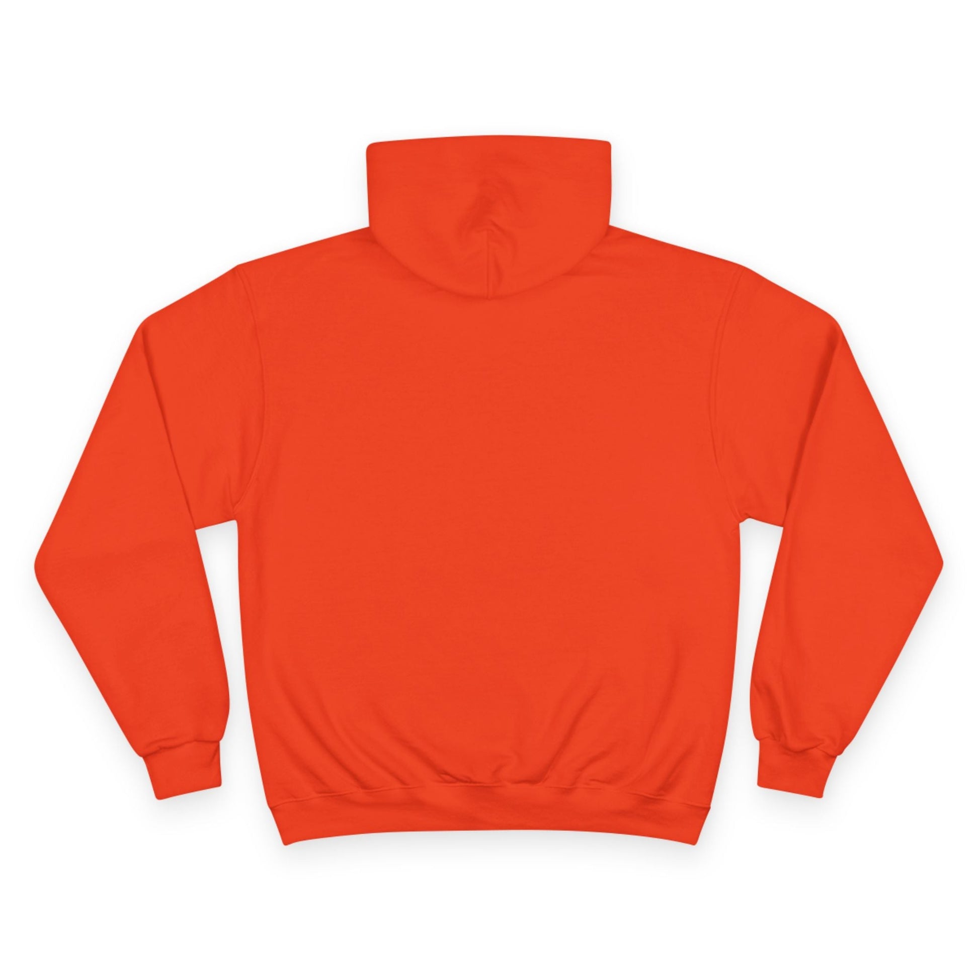 (Orange) hoodie on a white background