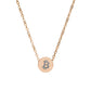 Bitcoin B: Mini Circle Necklace
