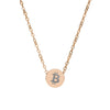 Bitcoin B: Mini Circle Necklace