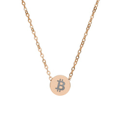 Bitcoin B: Mini Circle Necklace