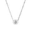 Bitcoin B: Mini Circle Necklace