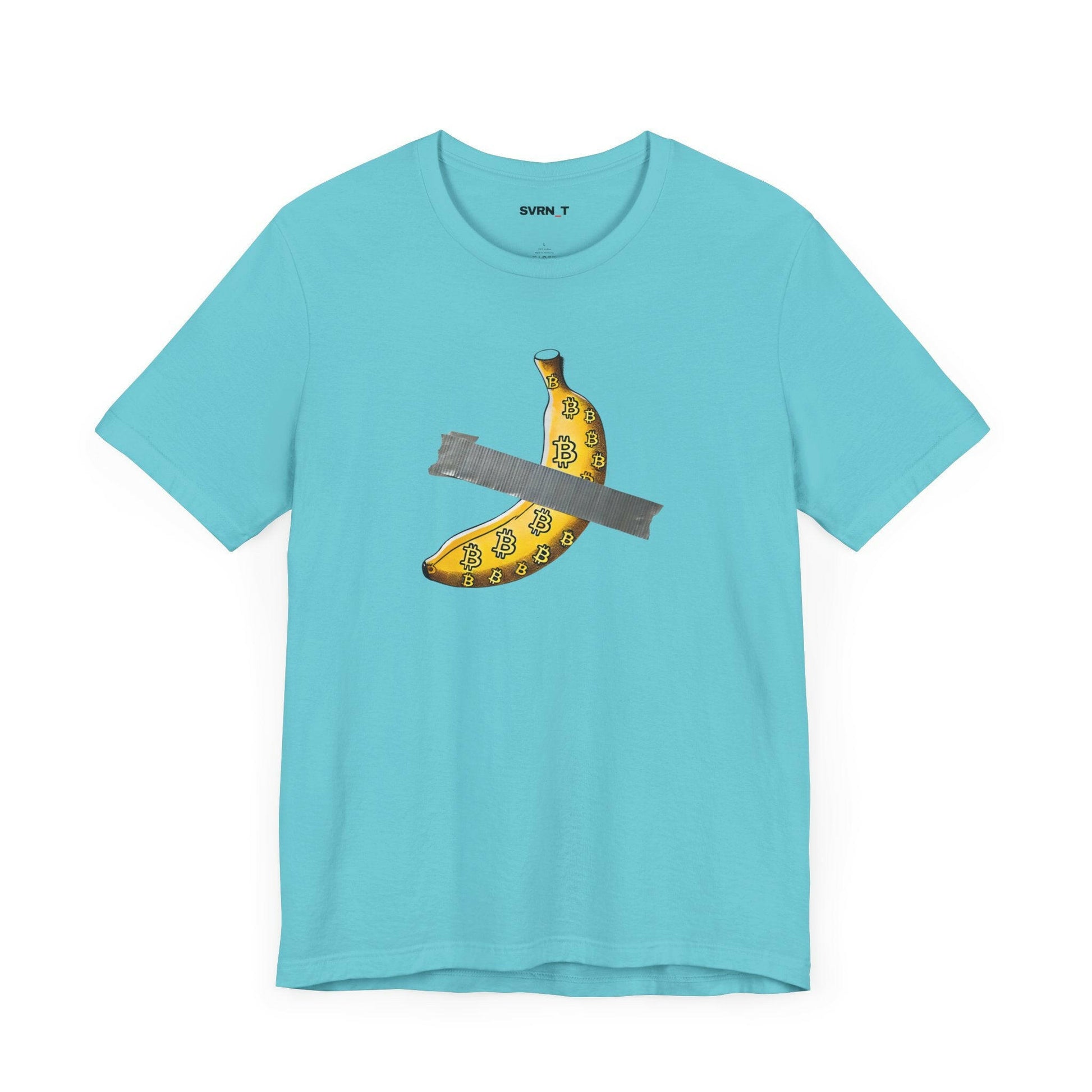 Bitcoin Banana T-Shirt in blue - The Orange Habit