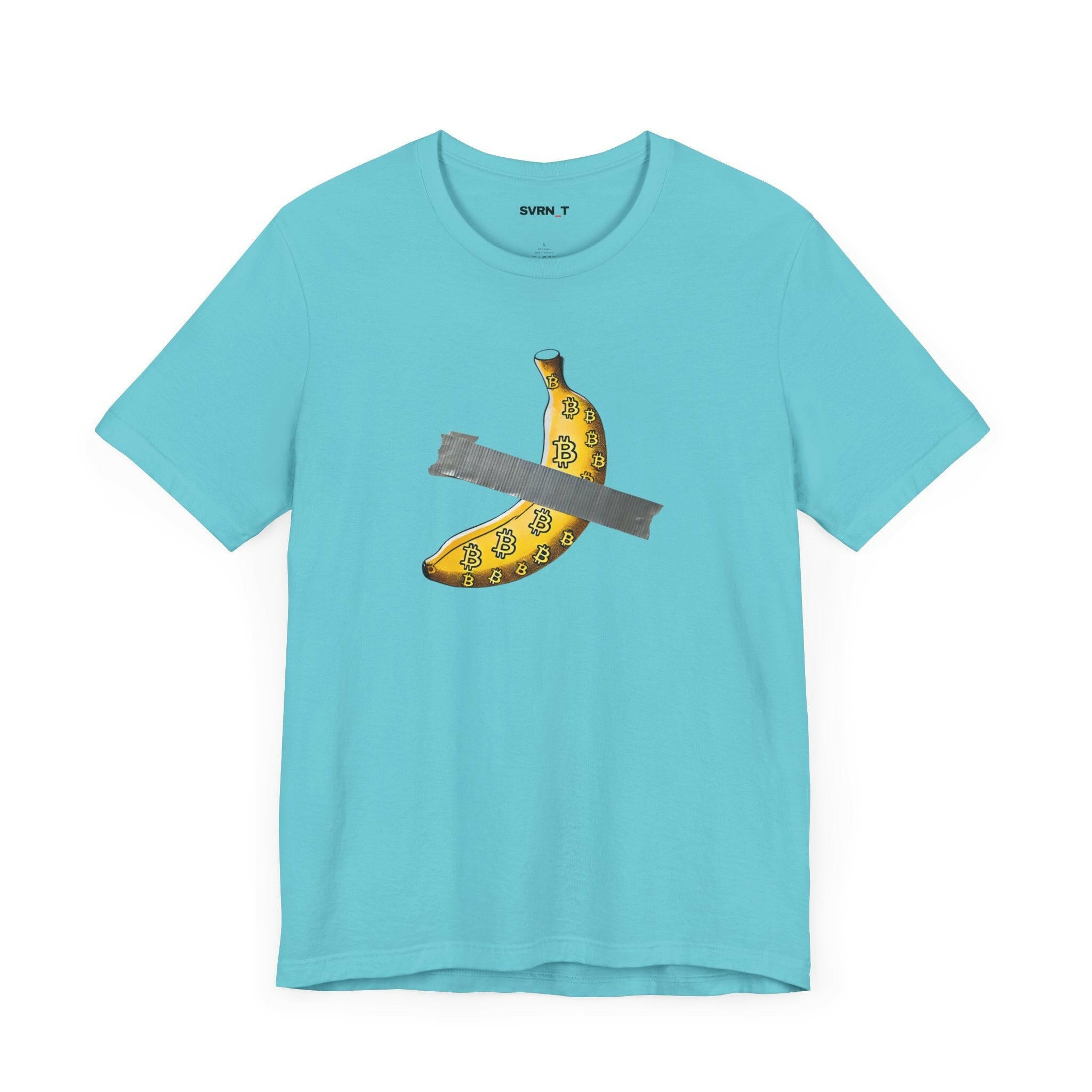 Bitcoin Banana T-Shirt in blue - The Orange Habit