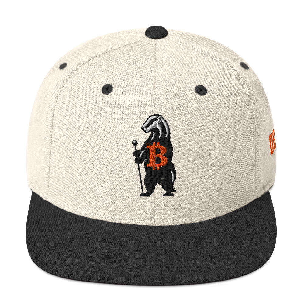 Honey Badger Bitcoin Snapback Hat - SVRN Society