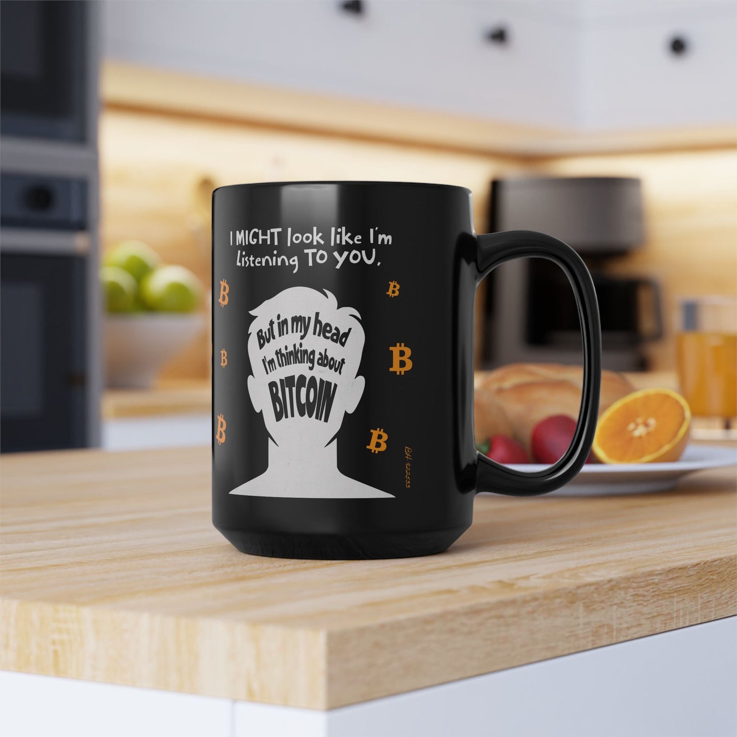 Bitcoin On The Brain: Coffee Mug
