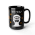 Black Bitcoin mug: I might look like I&