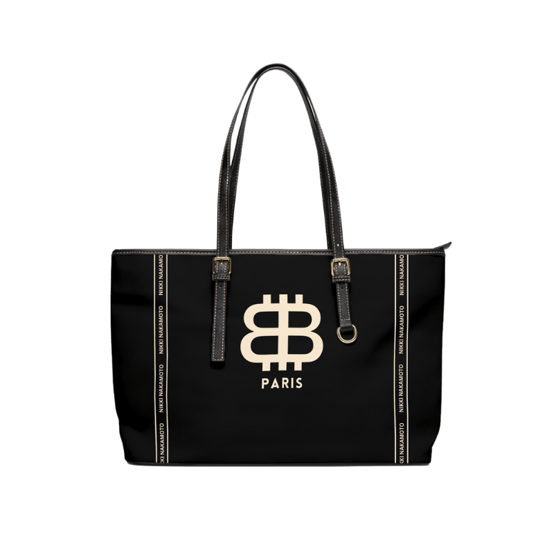 BITCOIN PARIS / Black Purse - Nikki Nakamoto Bags - The Orange Habit